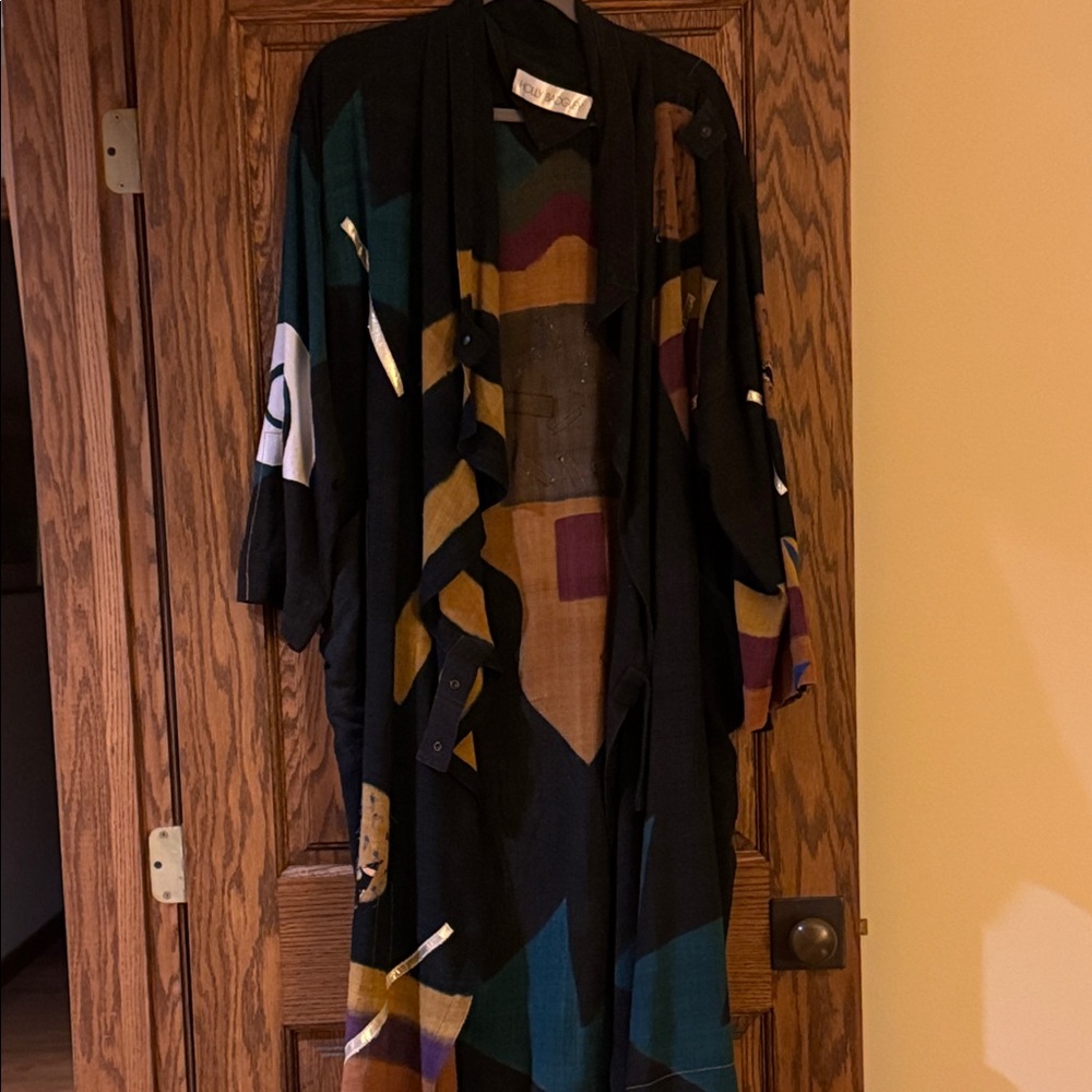 Elegant Multicolor Cape Jacket